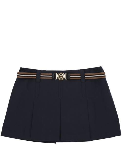 Oxford blue skirt MIU MIU | MG2406S-OOO12NSF0008